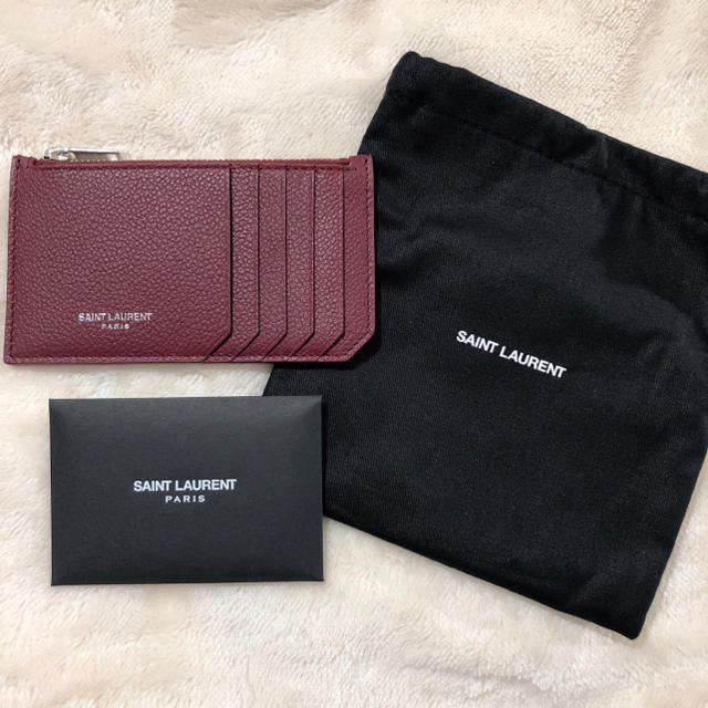 ジップ開閉式SAINT LAURENT❤︎大人気❤︎カードケース 財布 ミニウォレット