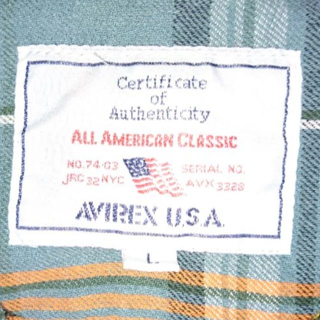 AVIREX(アヴィレックス)のAVIREX　チェック　ライトフランネルシャツ メンズのトップス(シャツ)の商品写真