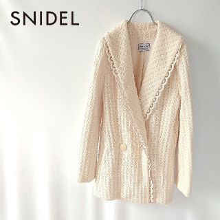 スナイデル(SNIDEL)のSNIDEL　スナイデル　ミドル丈コート　ワッフル調　レース(チェスターコート)