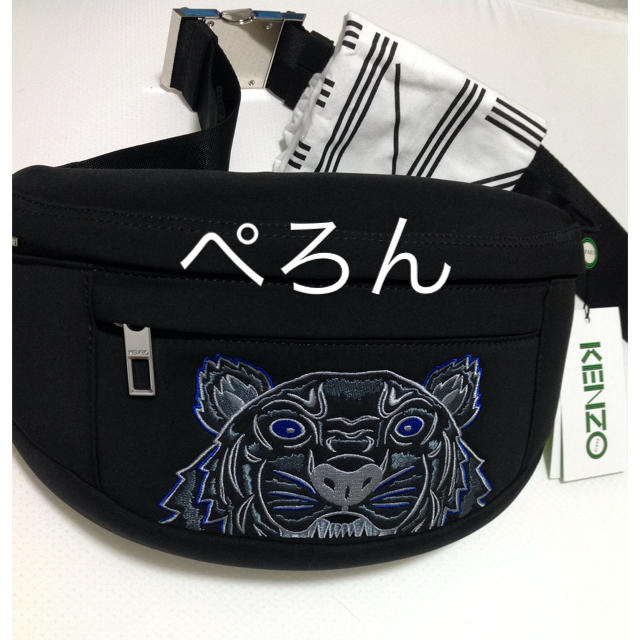 新品?正規品 ロゴ ケンゾー 【正規品】KENZO - KENZO タイガー ベルトバッグ ネオプレン ボディーバッグ - covid19