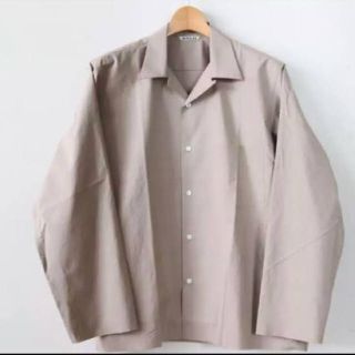 コモリ(COMOLI)のauralee 18ss オープンカラーシャツ サイズ4(シャツ)