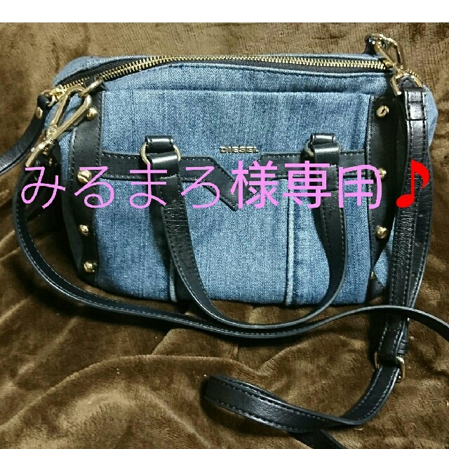 DIESEL デニムショルダーバッグ