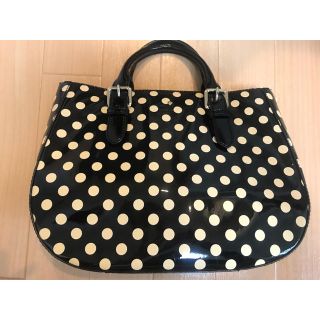 ケイトスペードニューヨーク(kate spade new york)のケイトスペードエナメルドットバック(ハンドバッグ)