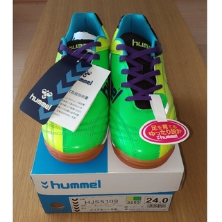 ヒュンメル(hummel)のヒュンメル プリアモーレ 24.0 新品 室内 フットサル 幅広 子ども 靴(シューズ)