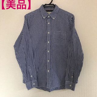 グローバルワーク(GLOBAL WORK)の【美品】GLOBAL WORK(グローバルワーク)ギンガムチェック  青 白 M(シャツ)