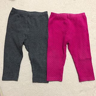 ユニクロ(UNIQLO)の子供服 ユニクロ  レギンス 2枚セット(パンツ)