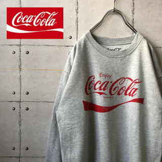 コカコーラ(コカ・コーラ)の【大人気】 公式 コカコーラ コーラ デカロゴ 無地 スウェット トレーナー(スウェット)