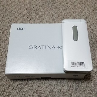 キョウセラ(京セラ)の未使用新品 gratina 4G KYF31 ホワイト SIMフリー(携帯電話本体)
