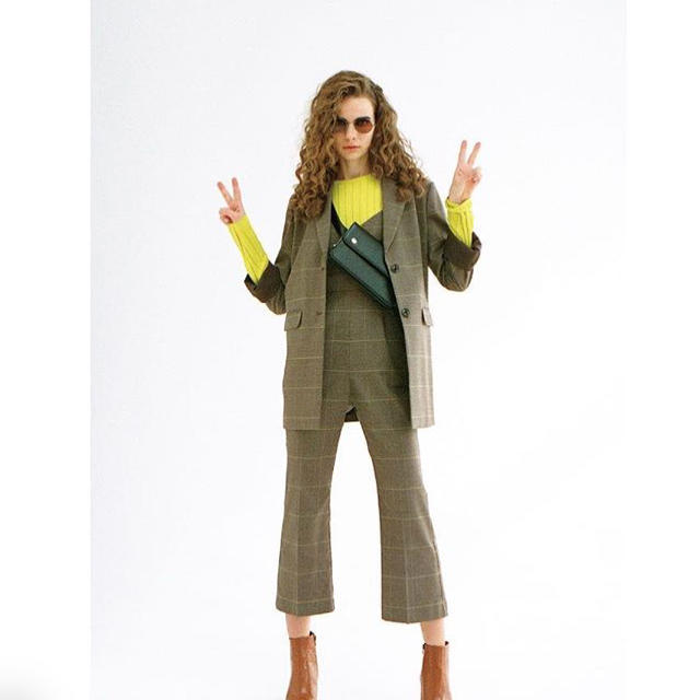 SLY - SLY チェック ジャケット 今季 新作 完売品 moussyの通販 by ...