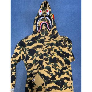 A・BATHING APE シャークパーカー イエローカモ