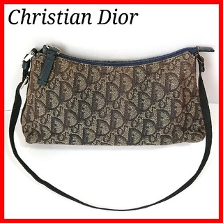 クリスチャンディオール(Christian Dior)の美品☆Christian Dior ミニバッグ ショルダーバッグ 総柄 ブラウン(ショルダーバッグ)
