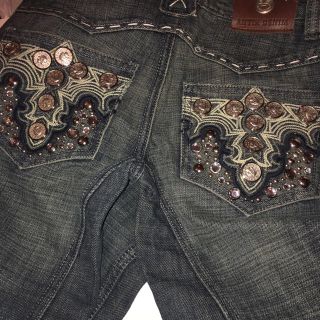 ANTIK DENIM - アンティークデニムジーンズ USA25（M）スタッズ山盛りキラかっこいい新品