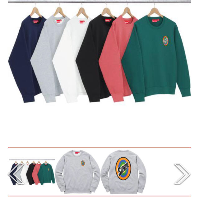 Supreme spin crew neck L 黒のサムネイル