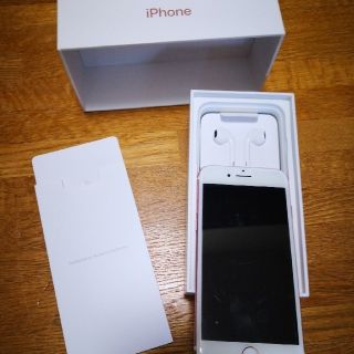 再値下げiphone7 128gバッテリー交換済シムフリーローズゴールド(スマートフォン本体)