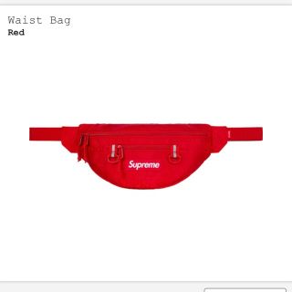 シュプリーム(Supreme)のsupreme  waist bag red(ウエストポーチ)