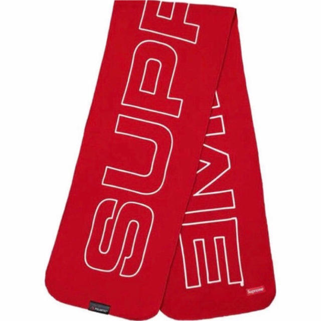 Supreme(シュプリーム)のSupreme Polartec Logo Scarf Red メンズのファッション小物(バンダナ/スカーフ)の商品写真