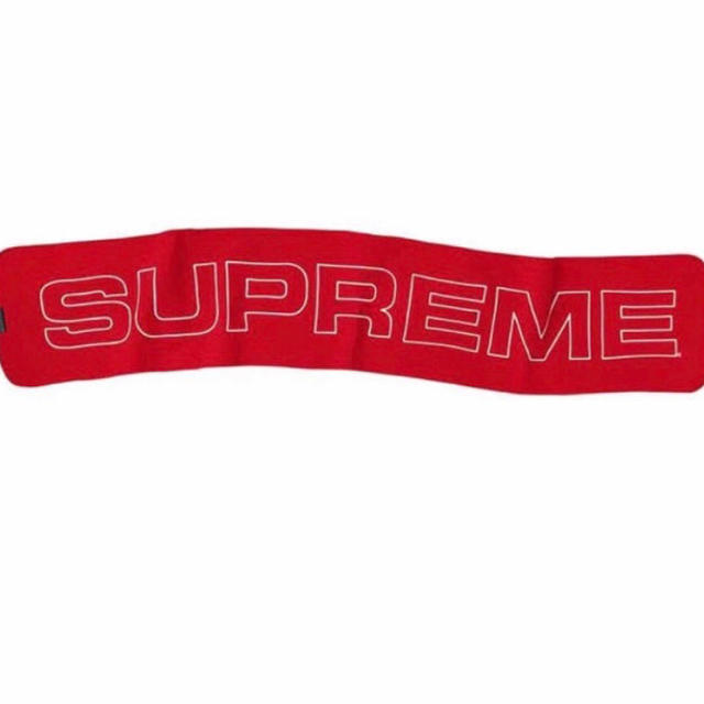 Supreme(シュプリーム)のSupreme Polartec Logo Scarf Red メンズのファッション小物(バンダナ/スカーフ)の商品写真