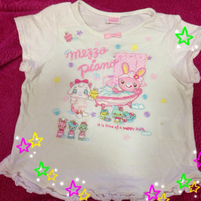 mezzo piano(メゾピアノ)のメゾピアノ♥Tシャツ キッズ/ベビー/マタニティのキッズ服女の子用(90cm~)(その他)の商品写真