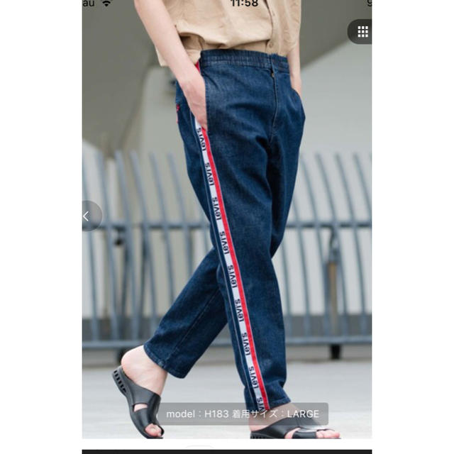 ついに入荷 145周年 Levi's リーバイス サイドライン デニムパンツ