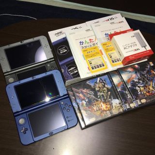 ニンテンドー3DS(ニンテンドー3DS)の交渉中new NINTENDO3DS LL本体×2 モンハンソフト付き(携帯用ゲーム機本体)