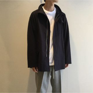 COMOLI 16AW フェルトンZIPブルゾン Navy 2