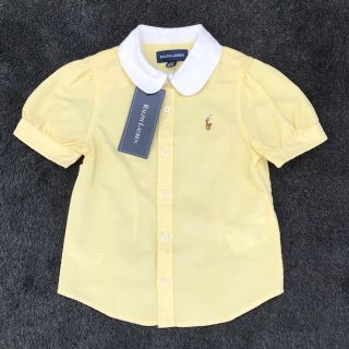 ラルフローレン(Ralph Lauren)のRALPH  LAUREN 新品未使用・タグ付き ブラウス 3T(100) 黄色(ブラウス)