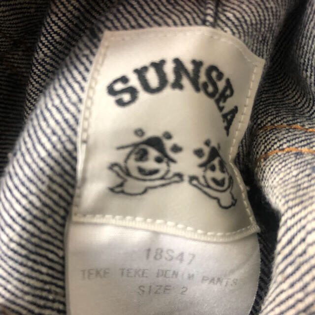 SUNSEA(サンシー)のsunsea18ss TEKETEKE denim pants 2 極美品 メンズのパンツ(デニム/ジーンズ)の商品写真
