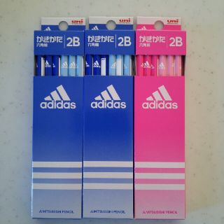 アディダス(adidas)の【y様専用】新品◆未開封「 uni adidasかきかた鉛筆六角軸 2B☆2点」(鉛筆)