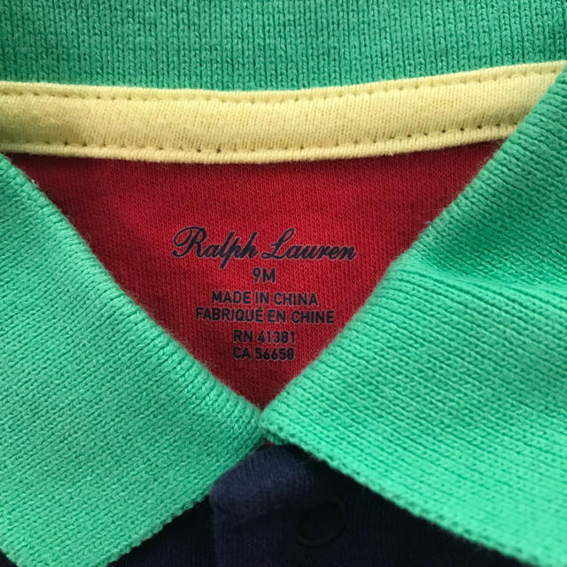 Ralph Lauren(ラルフローレン)の美品☆ラルフローレン ロンパース  9M キッズ/ベビー/マタニティのベビー服(~85cm)(ロンパース)の商品写真