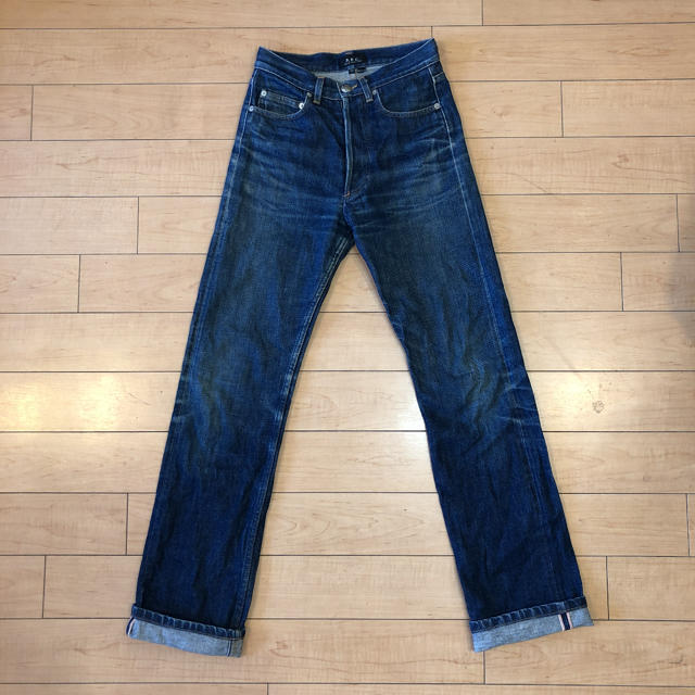 A.P.C - 大人気 美シルエット APC 赤耳 ハイウェスト ストレート A.P.C - 大人気 美シルエット APC 赤耳 ハイウェスト ストレート