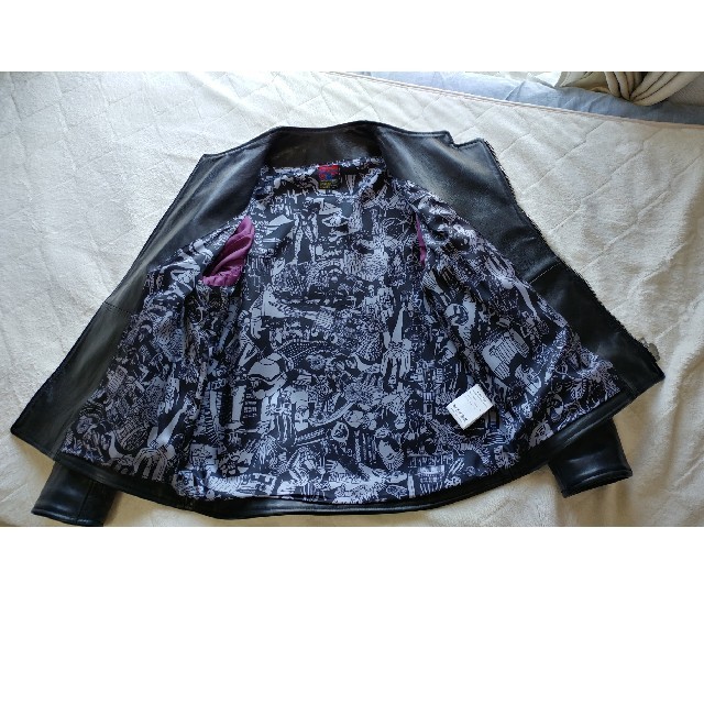 BRUNABOINNE(ブルーナボイン)の最終値下げ　ブルーナボイン　アランジャケット メンズのジャケット/アウター(ライダースジャケット)の商品写真