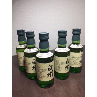 サントリー(サントリー)の【即日発送可・送料無料】 白州 12年 50ml 5本セット(ウイスキー)