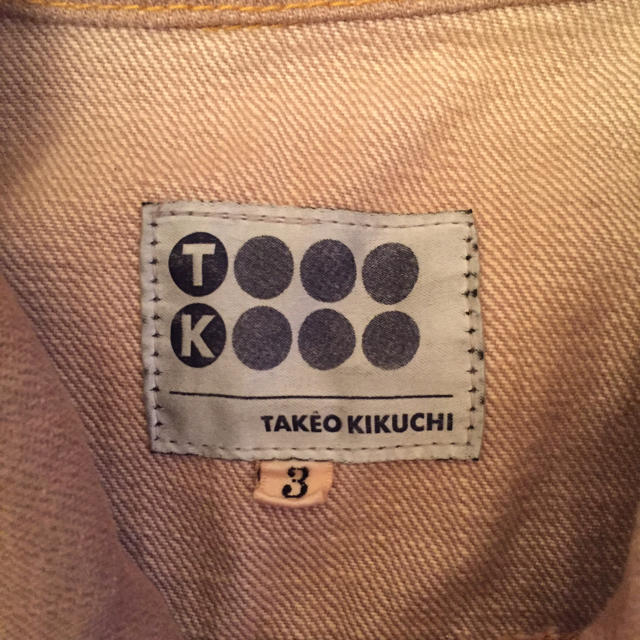 TAKEO KIKUCHI(タケオキクチ)の美品★タケオキクチ TK ベージュ 秋春ジャケット アウター メンズのジャケット/アウター(テーラードジャケット)の商品写真