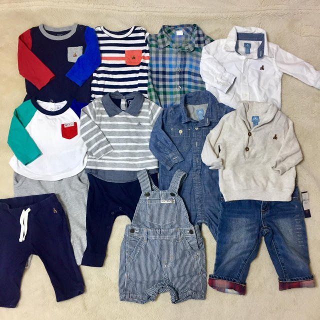 オーバーオール新品ありALLbaby GAP 11点 男の子70