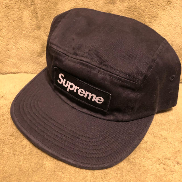 Supreme Washed Chino Twill Camp Cap 黒