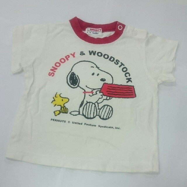 familiar(ファミリア)のおまけ付き ファミリア スヌーピー半袖Tシャツ 80㎝  キッズ/ベビー/マタニティのベビー服(~85cm)(Ｔシャツ)の商品写真