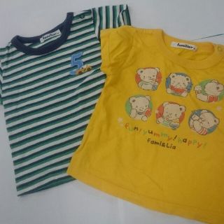 ファミリア(familiar)のファミリア familiar 半袖Tシャツ2枚セット 80㎝(Ｔシャツ)