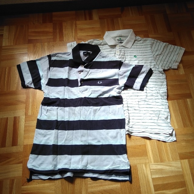 FRED PERRY(フレッドペリー)のフレッドペリー　アバクロンビー&フィッチ　メンズM　2枚セット メンズのトップス(Tシャツ/カットソー(半袖/袖なし))の商品写真