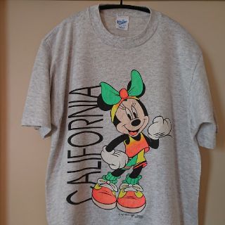 ディズニー(Disney)の☆US古着ディズニーミニーちゃんプリントTアメリカ製L(Tシャツ/カットソー(半袖/袖なし))