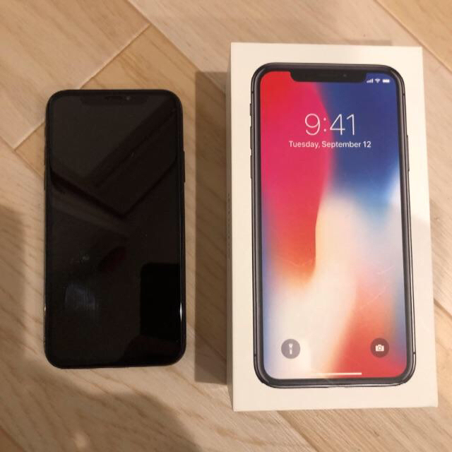 iPhoneX 256GB Space Gray au ジャンク