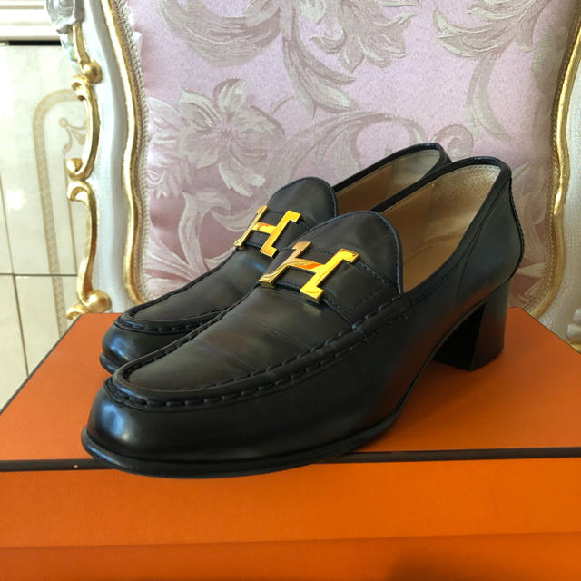 贈り物 美品✨希少 エルメス ウッドHマーク コンスタンス パテント