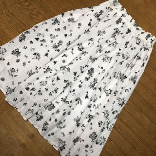 フランシュリッペ(franche lippee)のフランシュリッペ ラビット柄 スカート  size M(ひざ丈スカート)