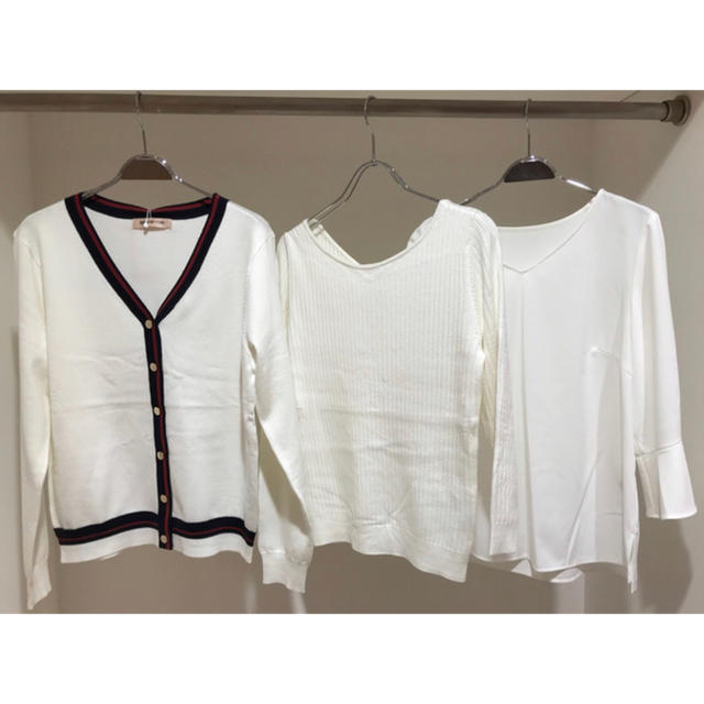 【再入荷】 Apuweiser-riche - 【Apuweiser-riche】配色ラインガーデ トリプルアンサンブル アンサンブル