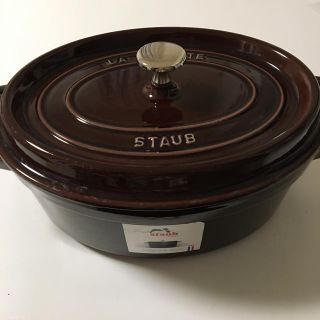 ストウブ(STAUB)の美品 廃盤色 STAUB ピコ ココット オーバル 27cm オーベルジン(鍋/フライパン)