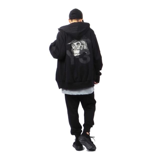 新品未使用  Y-3 Yohji Skull Hoodie  パーカー Lサイズ