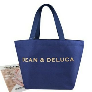 ディーンアンドデルーカ(DEAN & DELUCA)のディーンアンドデルーカ　トートバッグ　ネイビー【L】(トートバッグ)