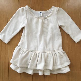 オールドネイビー(Old Navy)の裏起毛 6-12m(70〜80サイズ)(ワンピース)