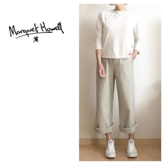 MARGARET HOWELL(マーガレットハウエル)のMARGARET HOWELL☆マーガレットハウエル☆MHL☆パンツ☆ベージュ レディースのパンツ(カジュアルパンツ)の商品写真