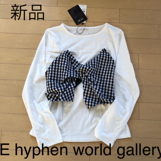 E hyphen world gallery(イーハイフンワールドギャラリー)の新品☆イーハイフン ビスチェ付きカットソー レディースのトップス(カットソー(長袖/七分))の商品写真