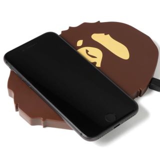 アベイシングエイプ(A BATHING APE)のBAPE APE HEAD WIRELESS CHARGER BROWN(バッテリー/充電器)